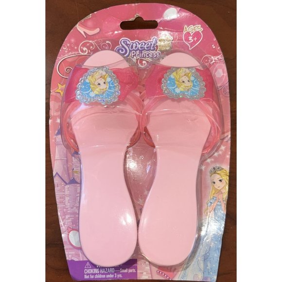 SWEET PRINCESS Costume Dress-Up PINK Shoes NEW SEALED - Picture 1 of 6